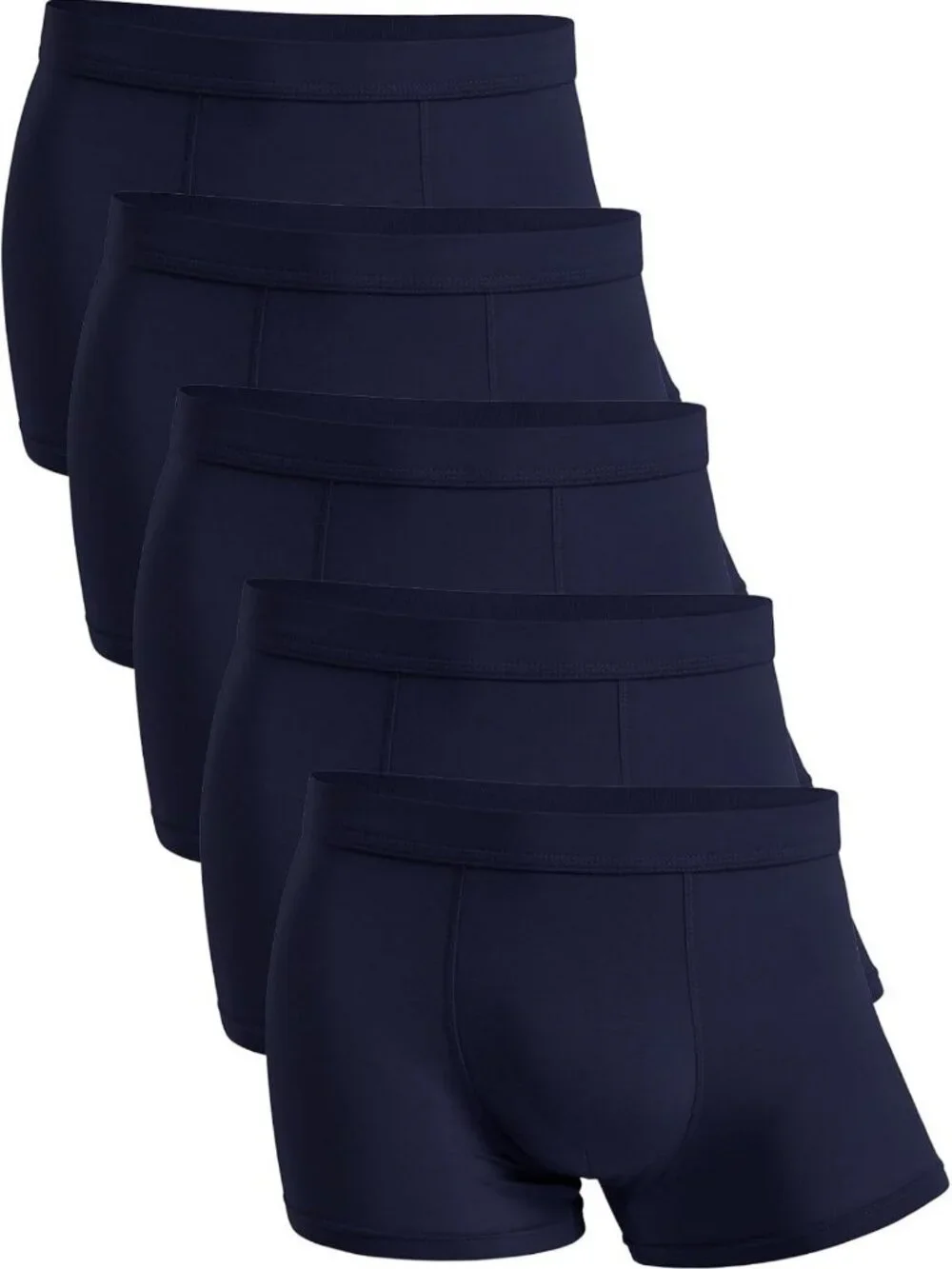 Soft Bamboo Viscose Men's Boxer Briefs - Stretch Trunks Pack for Comfort & Fit